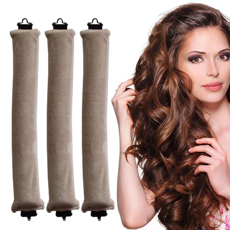 New Rubber Curling Hair Artifact 3 hooks No heat curling iron Big wave hair curling tool Sleeping curling iron