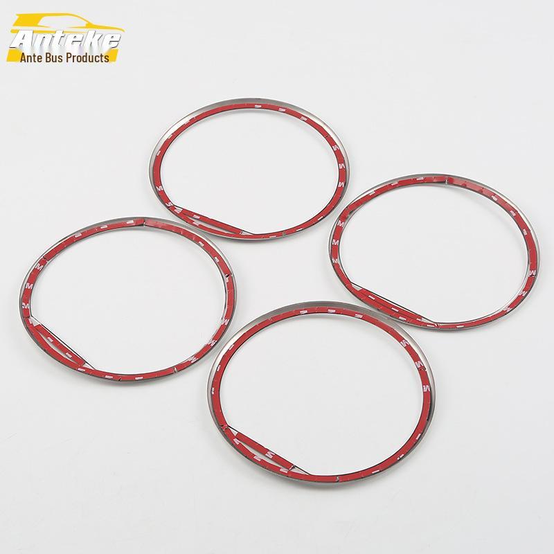 Compatible with 18 Song car audio models, this bright ring decorative frame and stainless steel speaker cover adds flair to your car's speakers.