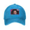 Casual Katseye Gnarly Yoonchae Baseball Cap Unisex Style Distressed Denim Washed Headwear Adjustable Fit Hats Cap