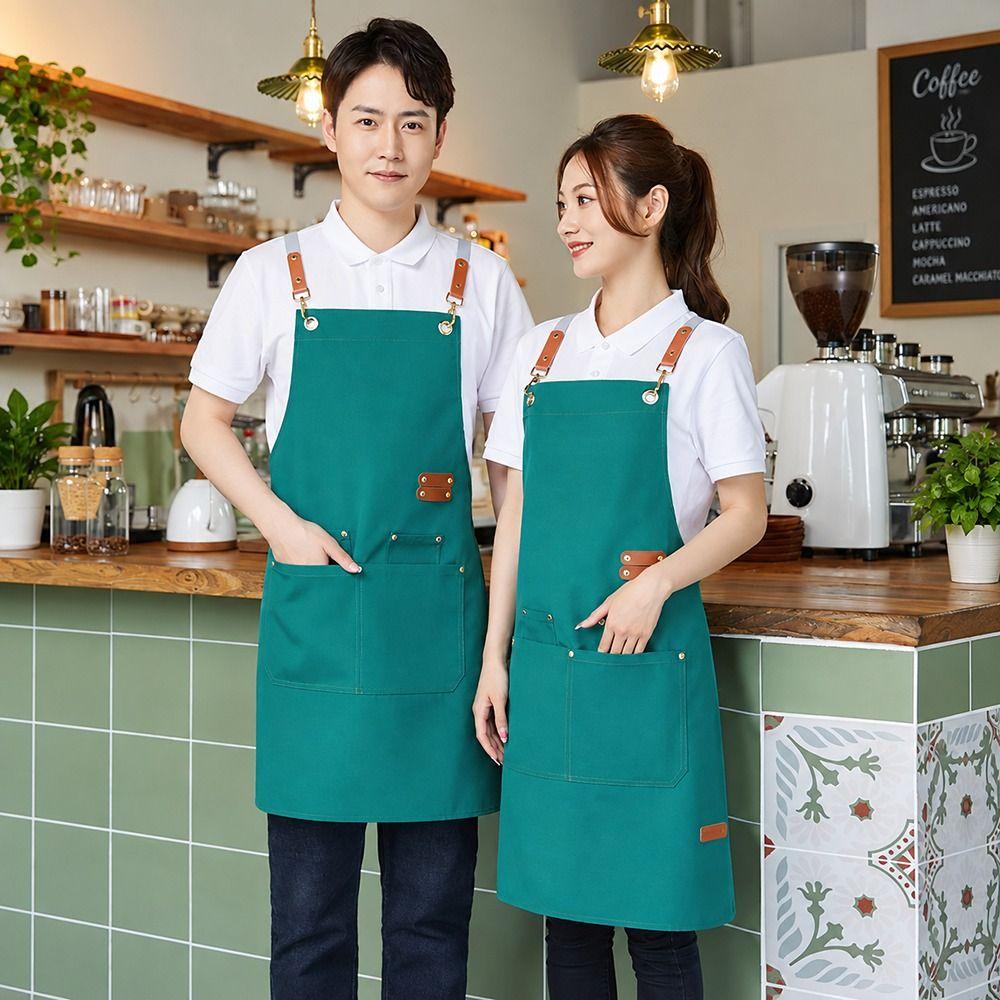 Water Resistant Work Apron Adjustable Straps Restaurant Apron Gifts Cooking Apron Restaurant Work
