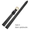Genuine Leather Watch Bracelet Women  Fashion Watchband Wristwatches Mini Band 6mm 8mm 10mm 12mm 14mm Small Size Watch Strap Red