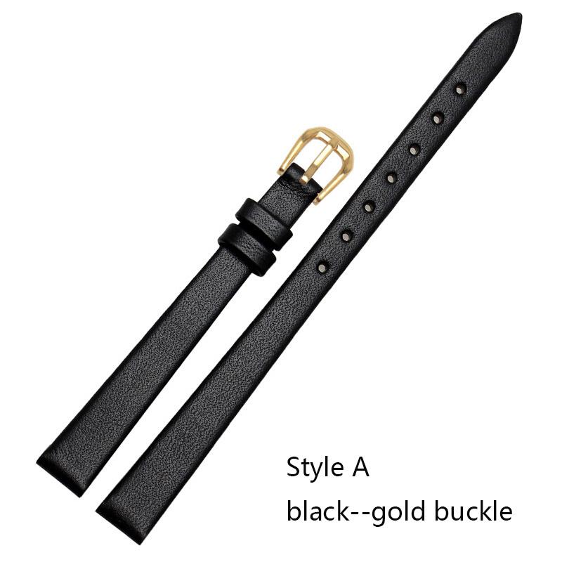 Genuine Leather Watch Bracelet Women Fashion Watchband Wristwatches Mini Band 6mm 8mm 10mm 12mm 14mm Small Size Watch Strap Red