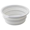 ISETO Soft X X Made In Heat Resistant Up To with Foot Emergency Pet Medium Tub, Gray, 12L, 40.5cm (W) 42.6cm (D) 4.5-16.5cm (H), Japan, Foldable,