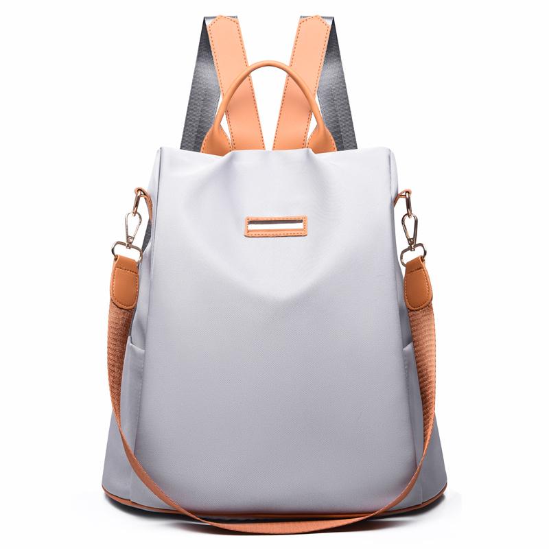 

2023 модный водонепроницаемый оксфордский женский рюкзак, противоугонные рюкзаки, сумки на плечо для девочек-подростков, большая вместимость, дорожные школьные сумки серый