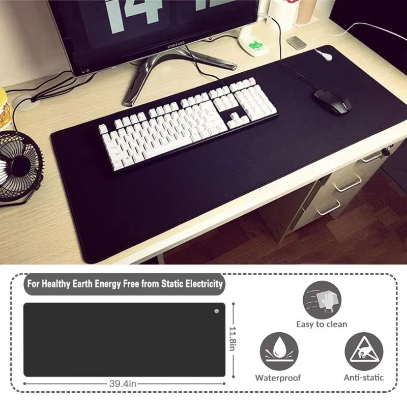 Earthing Universal Grounding Mat Computer Mouse Mats Radiation for Protection Reduce Inflammation Pain Fatigue EMF Stress
