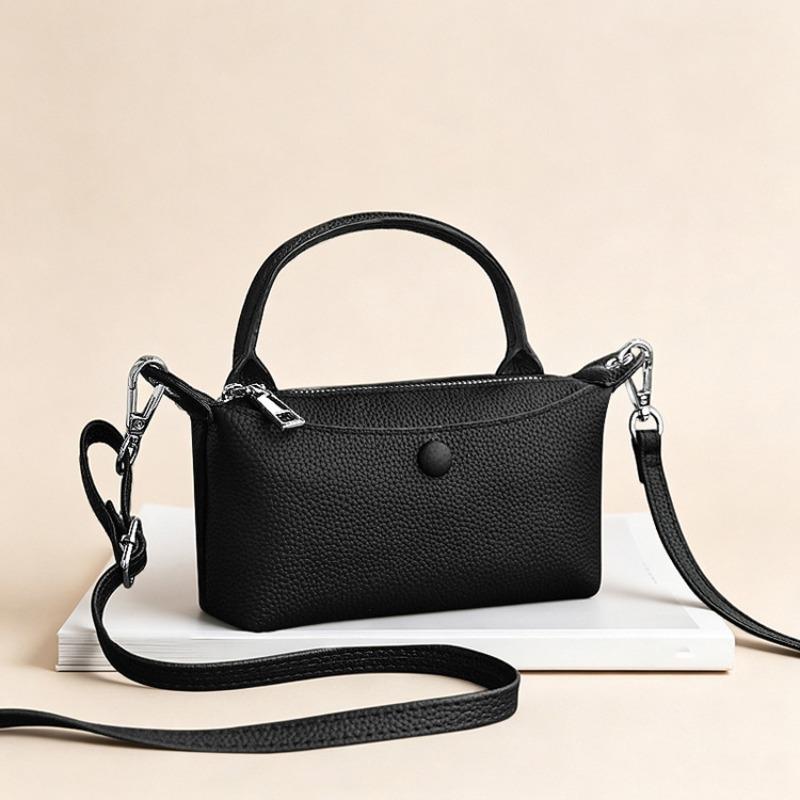 Simple mini handbag women's removable shoulder strap daily messenger bag solid color messenger bag