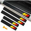 Tricolor Door Sill Protectors For Toyota Tacoma TRD 4Runner Tundra Rav4 Highlander Accessories, Carbon Fiber Front/Rear Door Sill Plate Guard, Retro