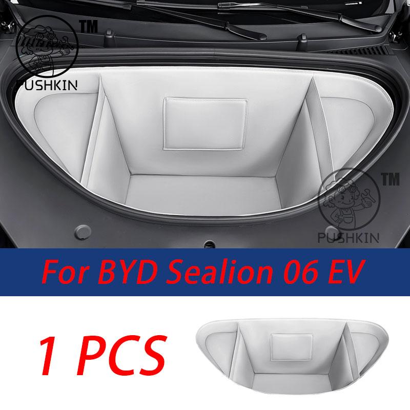 For BYD Sealion 06 EV 2025 2026 Front Trunk Storage Organizer Engine Compartment Storage Bag Storage Mat Car Accessories