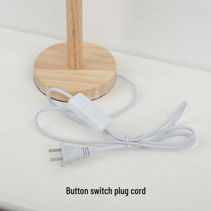 Nordic Woodcraft E27 Table Lamp Holder – LED Bedside Lamp Fixture Accessory.