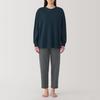 MUJI Loosely Twisted Sweatshirt Long Sleeve Loungewear Size S Women's Set, Navy, (FD1LAA5S)