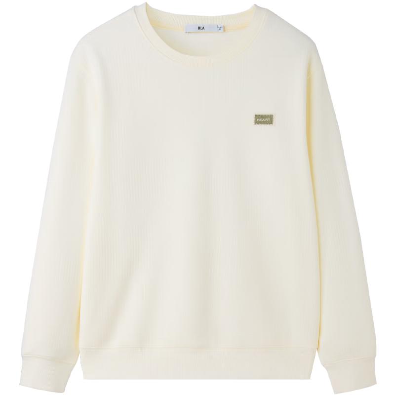 

HLA Men s Smart Fleece Lined Round Neck Sweatshirt M