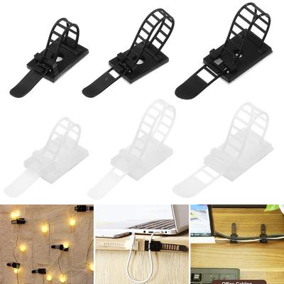 5/10 Stück Auto-Drahtclip Kabelmanagement Draht halter Organizer Verstellbare Kabelclips Selbstklebendes Kabelband Kabelbinder