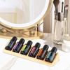 Scented Oil Organizer 6 Slots Wooden Oil Storage Shelf Tabletop Display Holder Oil Rack For Organizing Displaying Fragrance Oils