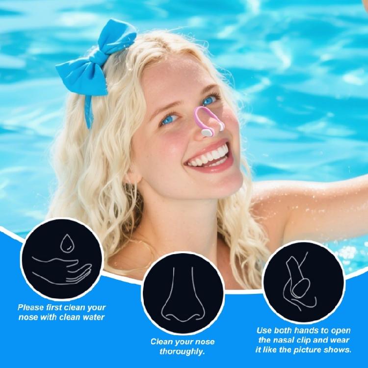 Swimming Nose Clip with Storage Box Silicone Nose Clips Swimming Accessories Swim Nose Plugs for Water Sports