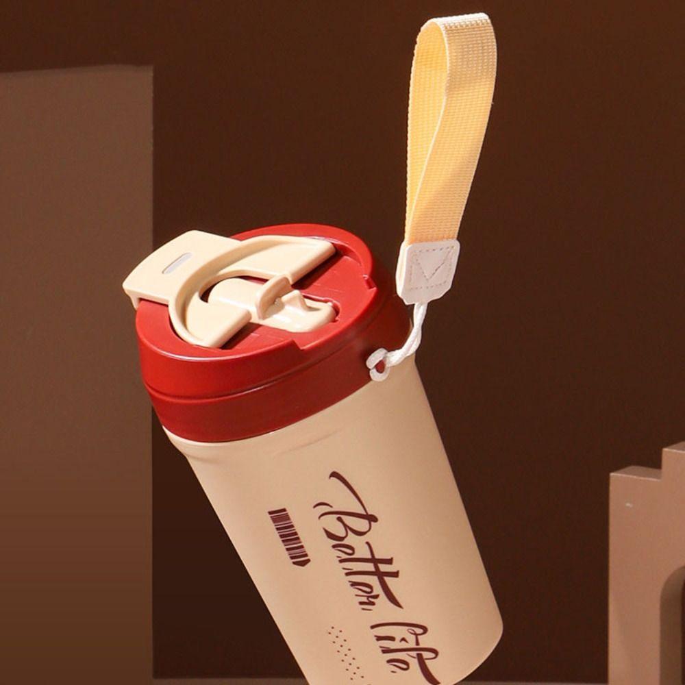 Stainless Steel Travel Thermal Cup 520ML Keeps Cold and Heat Coffee Vacuum Flask Leak Proof Drinking Kettle Coffee Thermos Mug