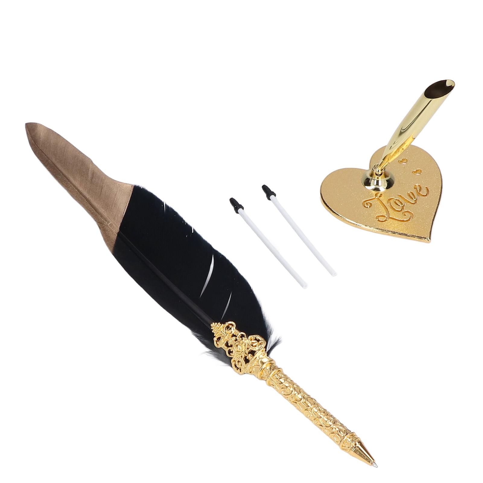 Fther Pen Nib Exquisite Strmlined Body Exquisite Elegant Fine Workmanship Quill Pen for Writing Drawing