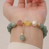Jade Crystal Bracelet Hand Jewelry Pearl Strawberry Crystal Bangles Women Fashion Jewelry Accessories Gift