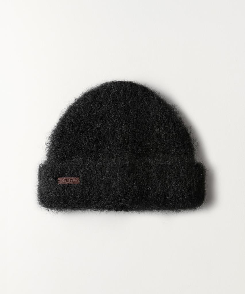 Tuddment Hairy Knit Beanie Black