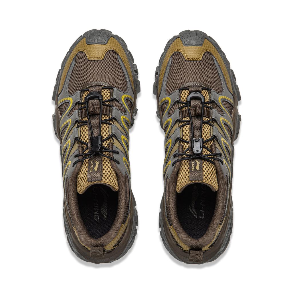 Li Ning Sand Dune Cushioning Slip Resistant Abrasion Resistant Support Low Top Outdoor Shoes Men's AGCW093-3