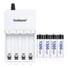 Rechargeable Battery Set - 12 Pack of 1.2V AA Batteries for Toy Remotes