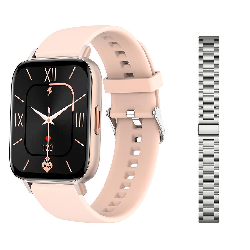 1.69 Inch Blue Tooth Call Smart Watch Blood Pressure Oxygen Monitor Diy Dials Heartrate Tracker Smartwatch Women Men Pk P8