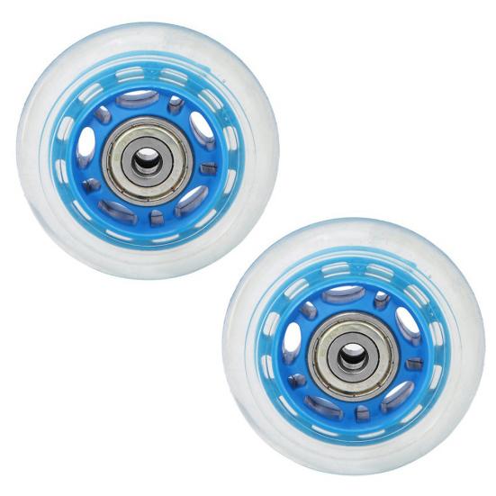 6,2 cm Transparent Silent Mute Caster Wheel Bagagevagn Tillbehör för skridskor