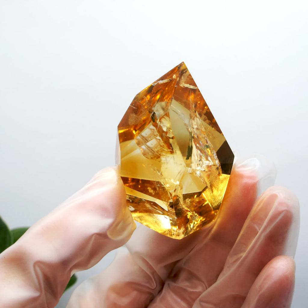 Citrine Natural Quartz Carefully Raw Feng Good Home New Gift [TANAKA YA] Crystal, Selected, High-Quality Ornament, Stone, Purification, Mineral,