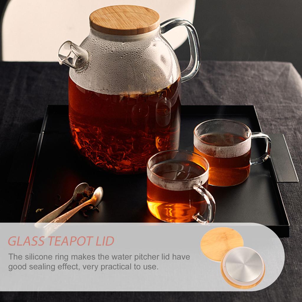 2 Pcs Iced Water Bottle Lid Teapot Household Jug Drinks Kitchen Pitcher Protector Wear-resistant