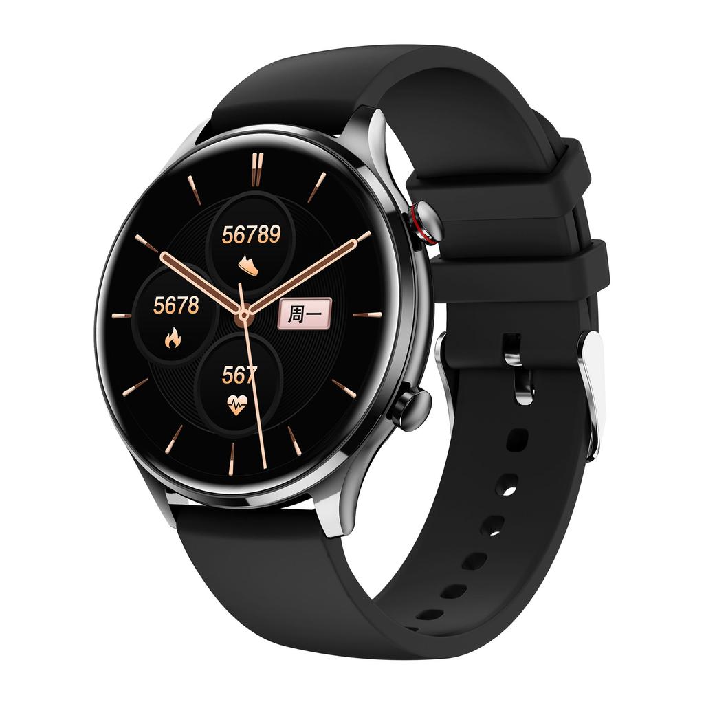 AK50 Unisex Smart Watch 1.32inch IPS Display IP68 Waterproof Alloy Case Silica Gel Band Blood Oxygen Sleep Monitoring Health