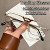 Classic Double Bridge Metal Reading Glasses for Men Anti UV Blue Light Blocking Comfortable Spring Hinge Presbyopic Eyeglasses