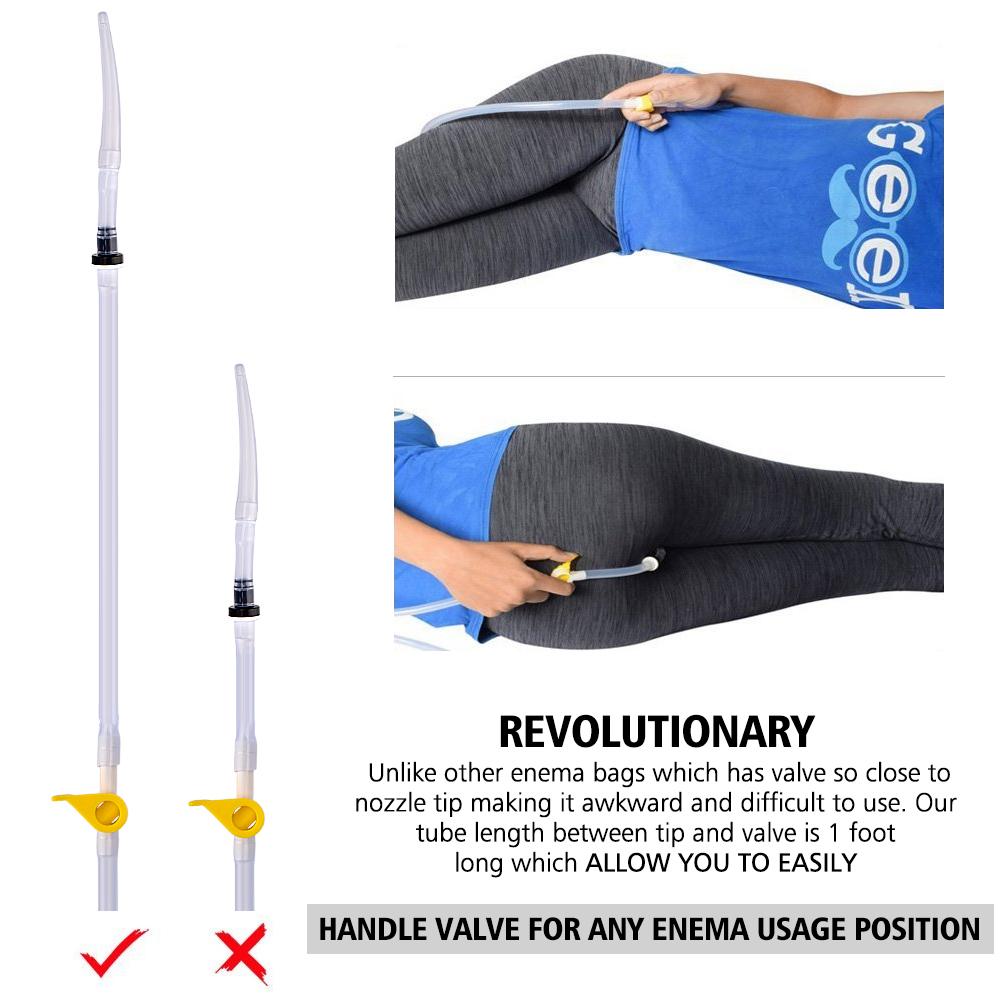 Reusable Enema Bag Colon Irrigator Feminine Hygiene Health Care Weight Loss Silicone Water Detox Douche Anal Vagina Cleaner