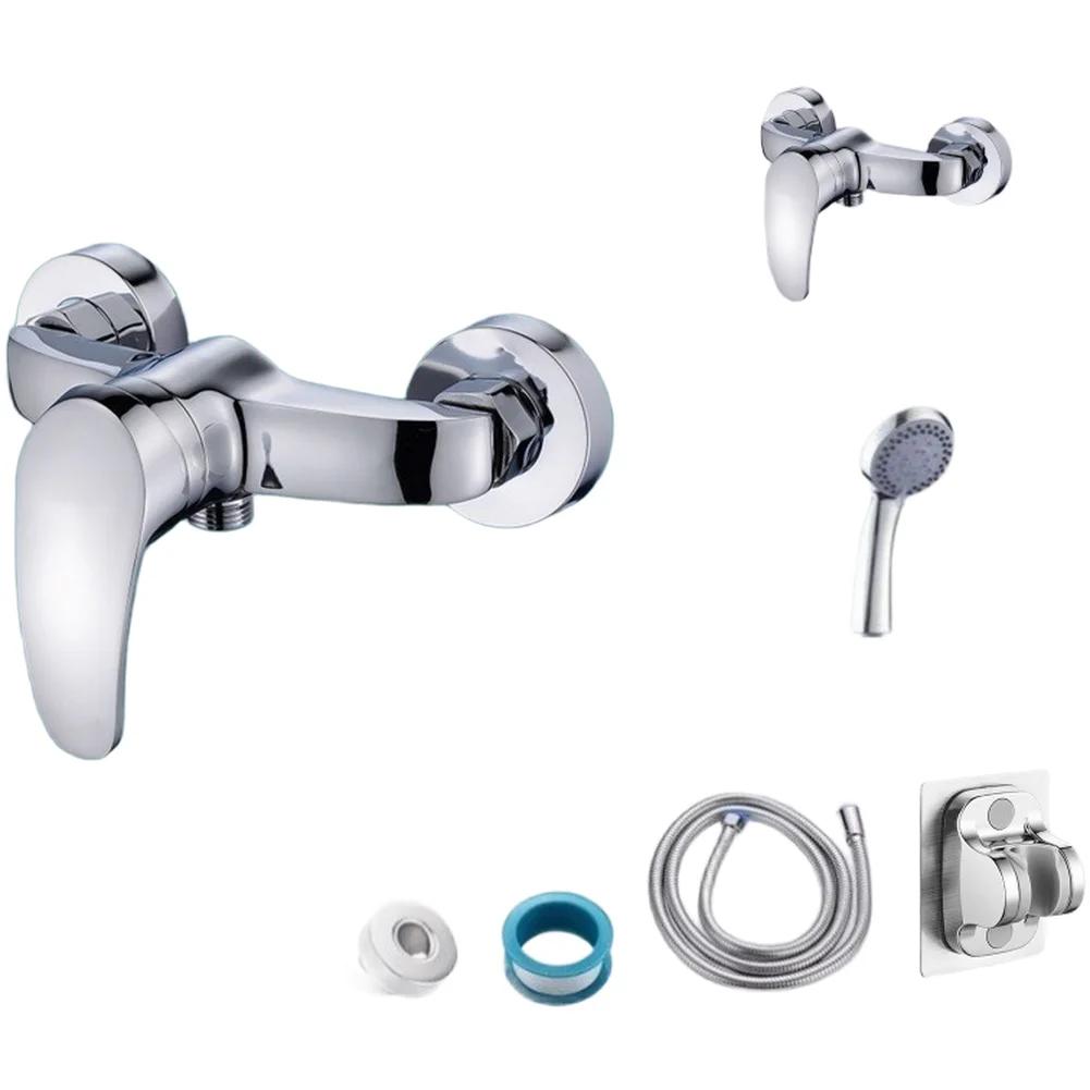 Adjustable Shower Head Design Five Mode Shower 5 Mode Shower Head 1.5 Meter Hose Mixer Tap For Bathroom Renovation For Bathroom