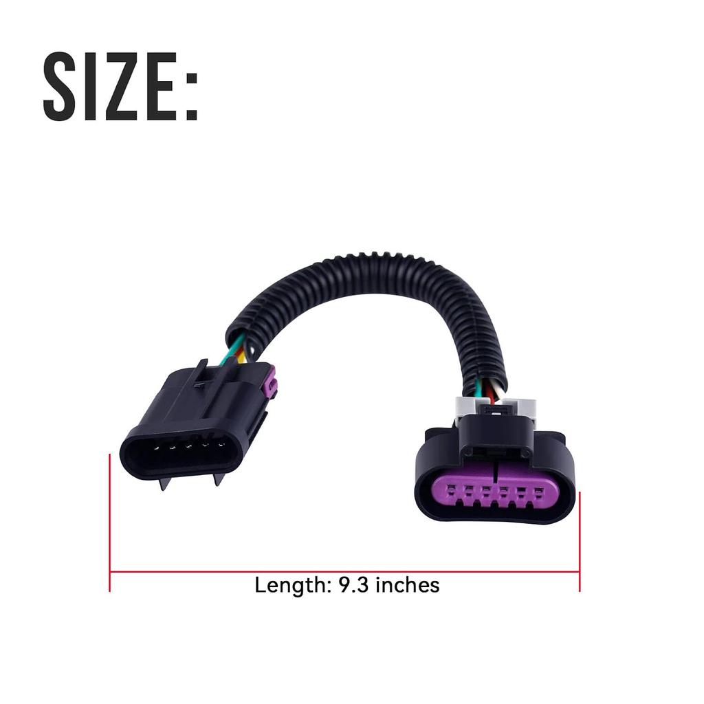 1Pcs Cooling Fan Clutch Harness Wiring Connector Compatible with 2013 2014 2015 2016 2017 2018 Ram 2500 3500 4500 5500 Diesel 6.7L, Fits for Diesel