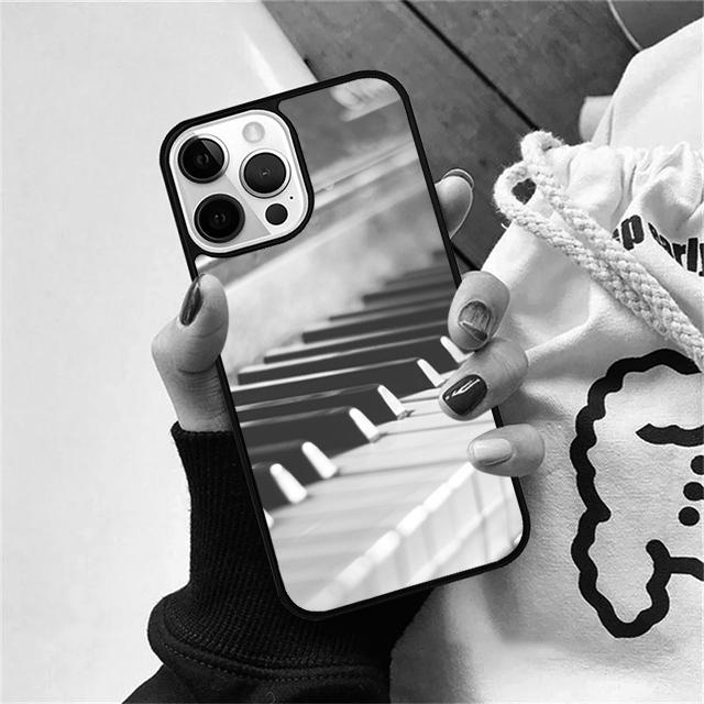 Piano Keys Music Coque Shell For iPhone 17 Air 15 16 14 13 12 Pro Max 11 Pro Max Plus Phone Case Cover