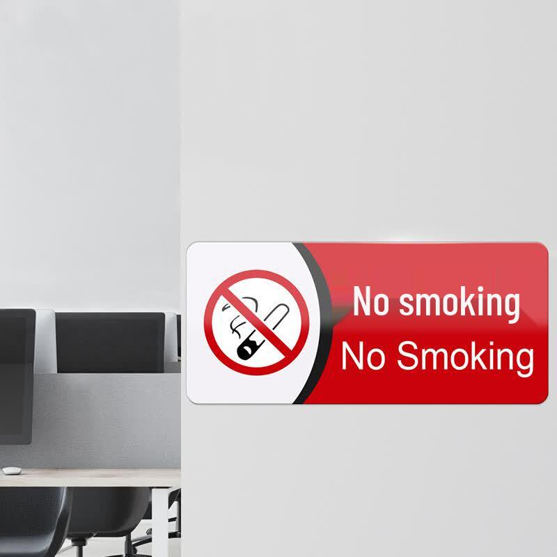 No Smoking Warning Sign Sticker