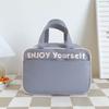 Nylon Student Lunch Bag Large Capacity Lunch Box Bag Simple Insulated Bag  Pouch