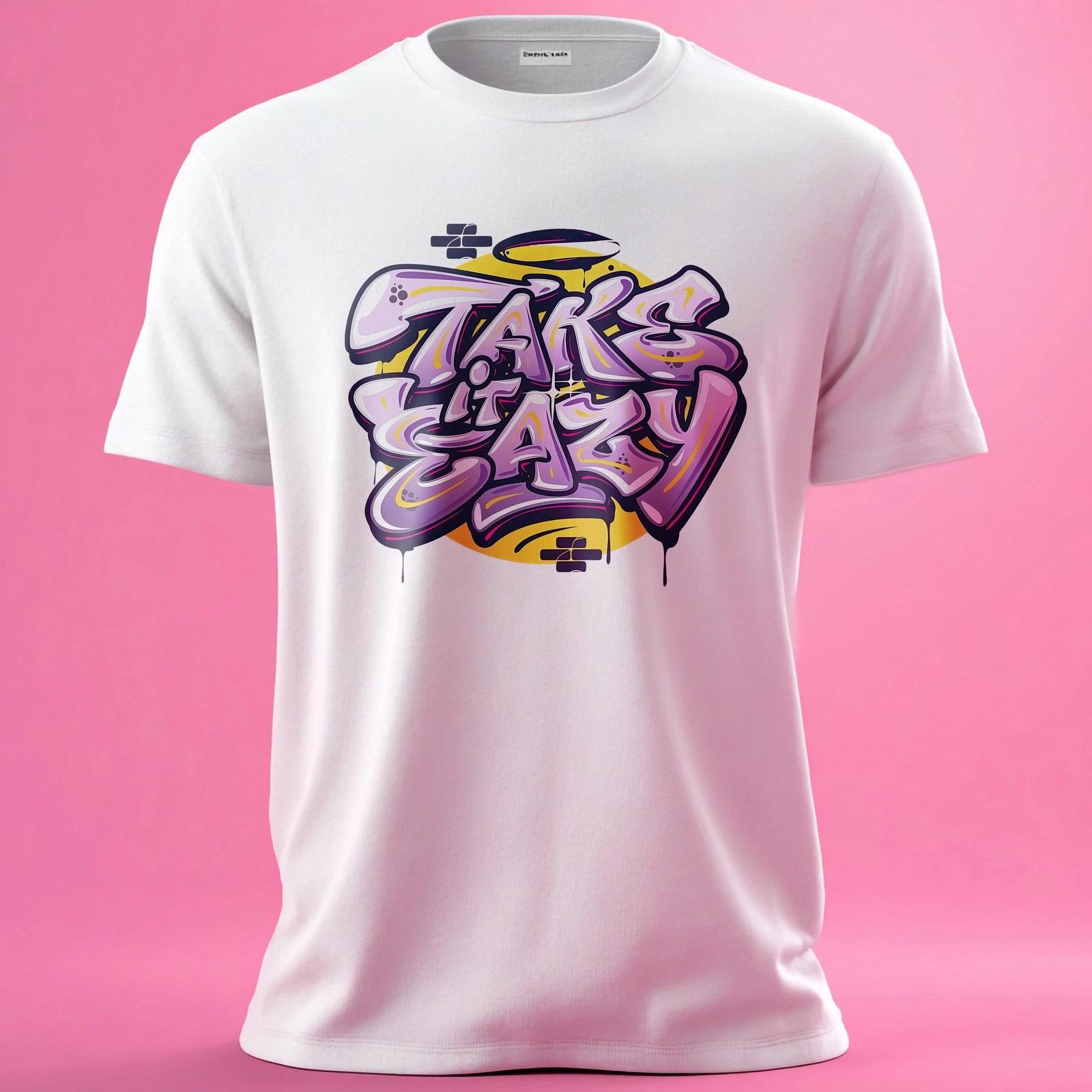 Take it Easy graffiti 001 Adult/Childrens t shirts/t-shirt 160