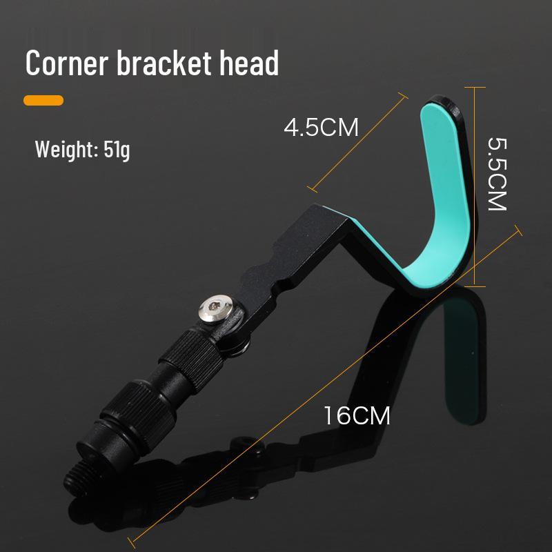 Universal Aluminum Alloy Fishing Rod Holder Bracket - Adjustable Side Bend