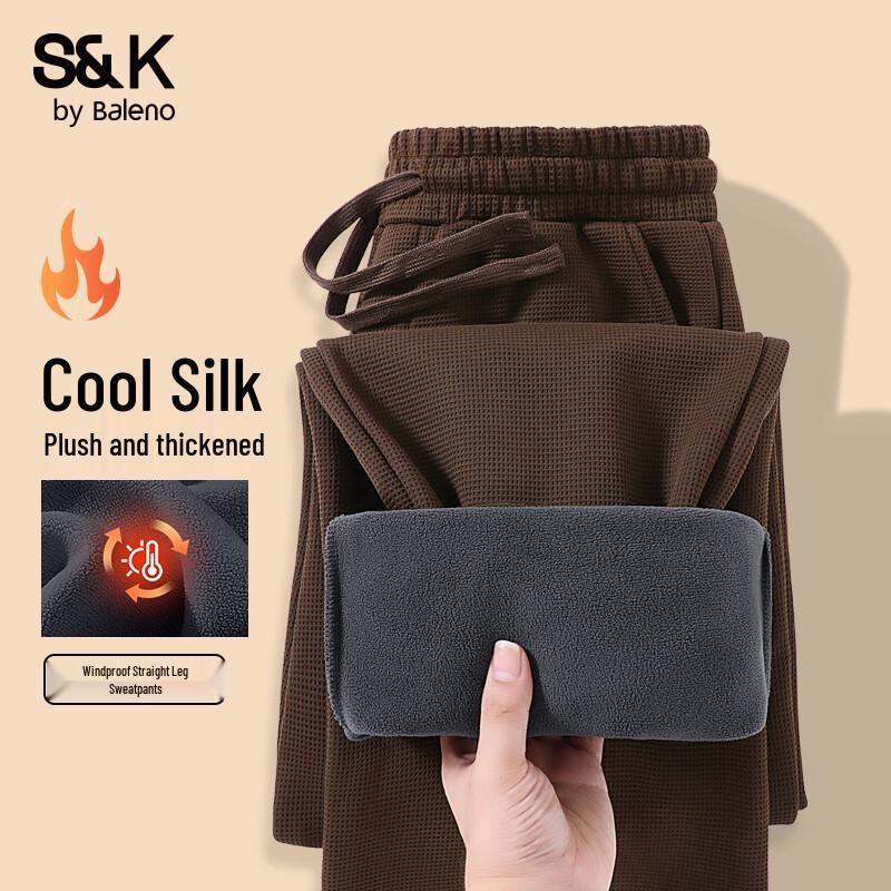 

Baleno Men s S&K Fleece-Lined Wide-Leg Pants L