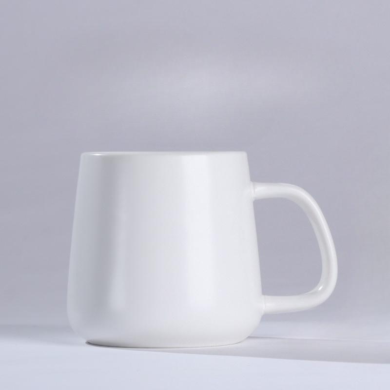 Couple Ceramic Mug with Lid Spoon Coffee Cup Office Water Cup