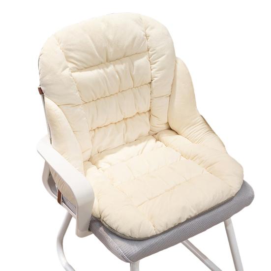 Seat Cushion with Removable Washable Cover Thick High-Resilience Filling Integrated Design Ergonomic Chair Cushion