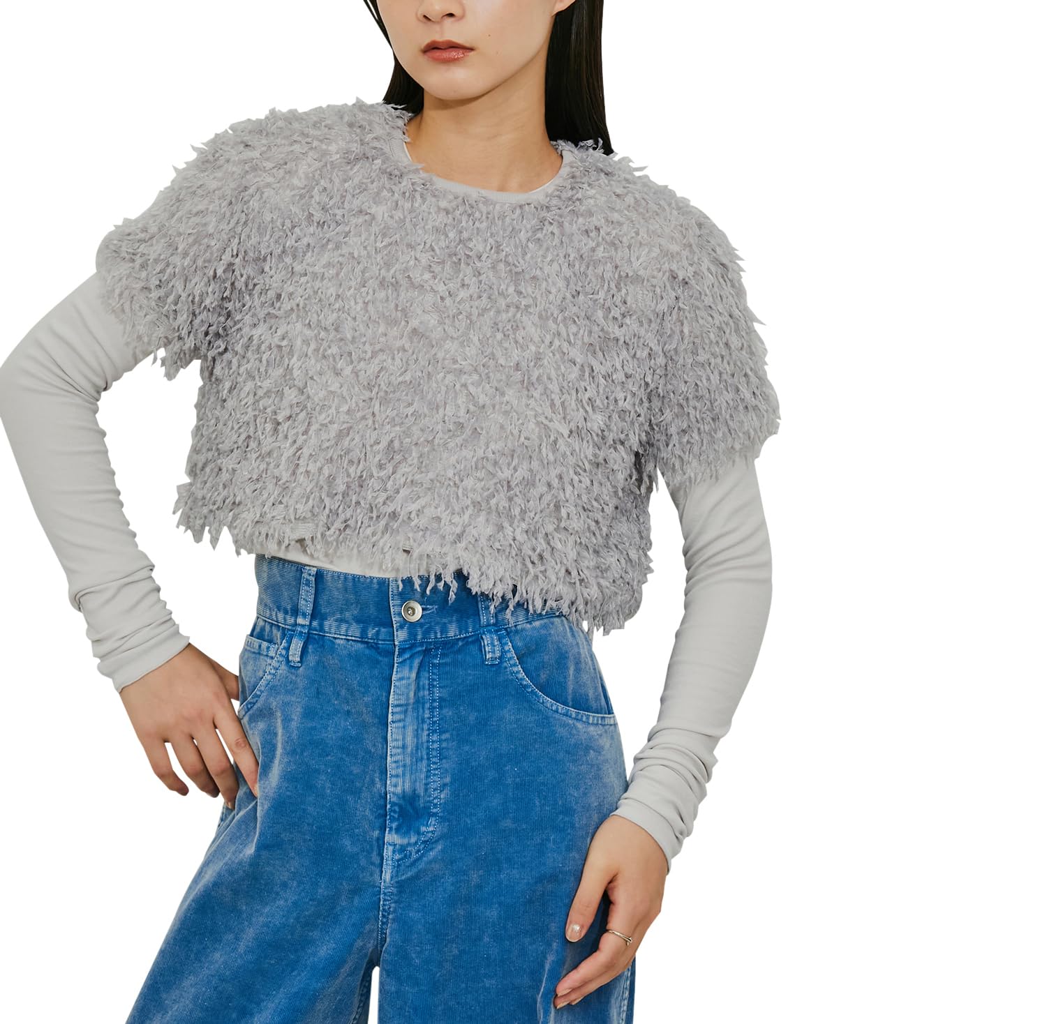 

Adam et Rope Пуловер с перьями GAM04170 Светло-серый F [Пополнение] Женский (08)