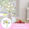 Leafless Fake Flower with Stem 12cm Flower Head 55cm Rhizome Home Wedding Decoration Retro Photography Props for Commercial