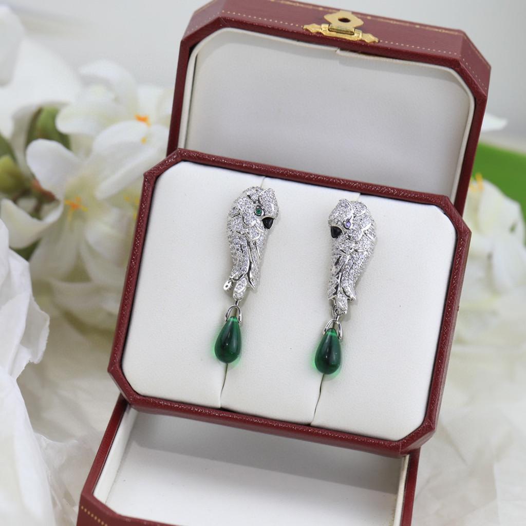 

Серьги-леопарды с бриллиантами, круглые, горячо продаваемые, высочайшая версия на рынке, оригинальный азиатский золотой материал, гипоаллергенный материал для ежедневной носки Earring