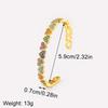 Nidin Hot Sale Romantic Love Heart Shape Shiny Zircon Open Adjustable Bangle For Women Fashion Female Daily Party Jewelry Gifts