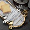 Star Moon Spoon Fork Stainless Steel Small Spoon Fashion Aternoon Tea Tableware Fruit Dessert Forks Coffee Tea Mixing Spoons