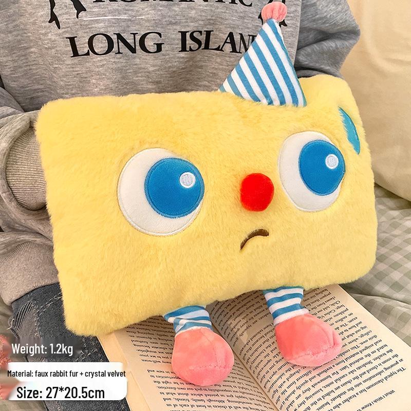 Bolsa de Água Quente de Pelúcia Fofa à Prova de Explosão para Meninas - Aquecedor de Mãos e Conforto Abdominal