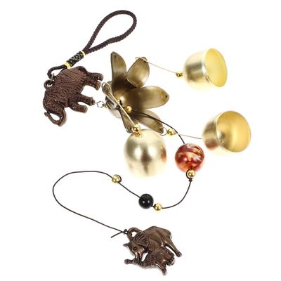 Metal Wind Chime Decorative Bell for Door Entry Retro Lucky Memorial Doorbell Metal Wind Bell Hanging Home Craft Premium Durable