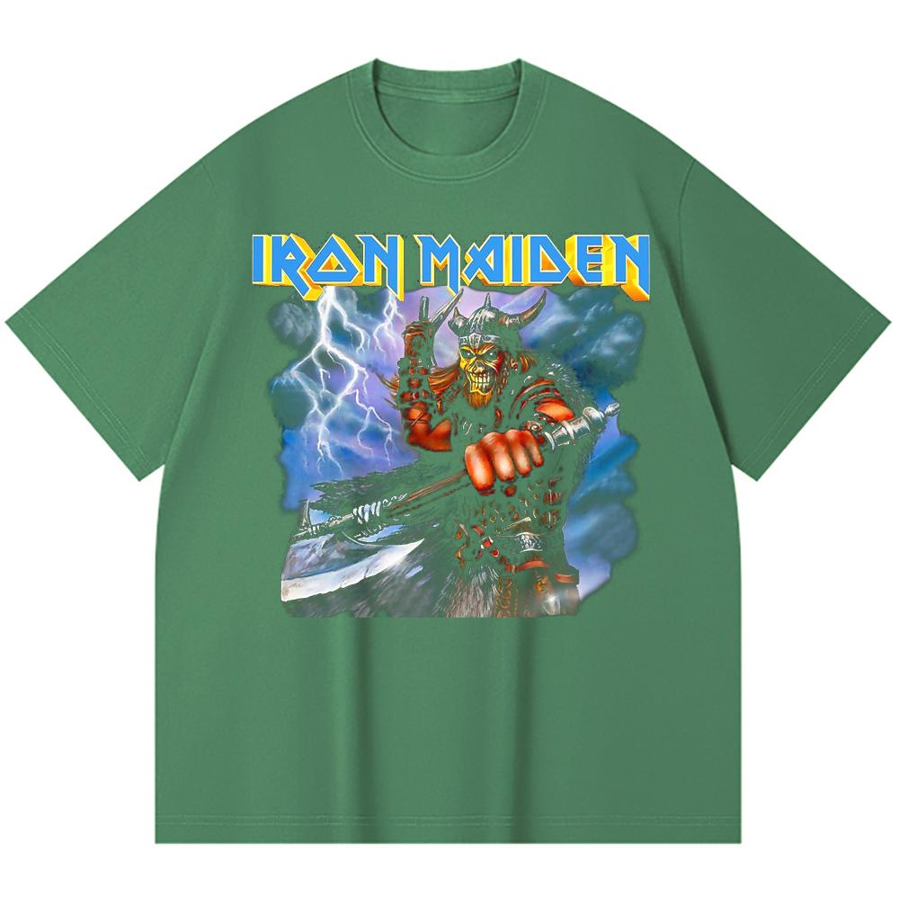 230 Gsm 100% Cotton Heavy Metal T-Shirt  Rock Band Popular Music Print Unisex Heavy Cotton T Shirt