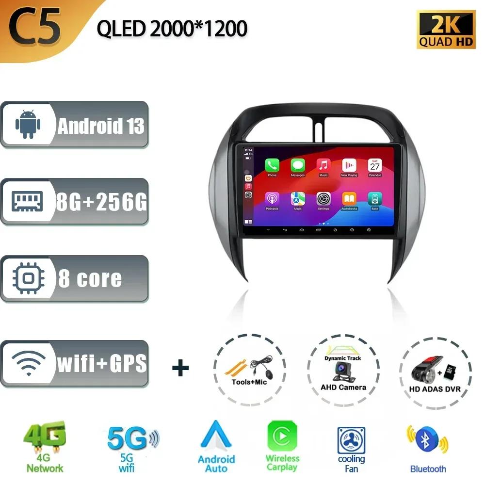 Android 13 Wireless Carplay For TOYOTA RAV4 2003-2005 Audio Stereo Car Radio Multimedia Player 4G GPS  Navigation 2 Din Screen